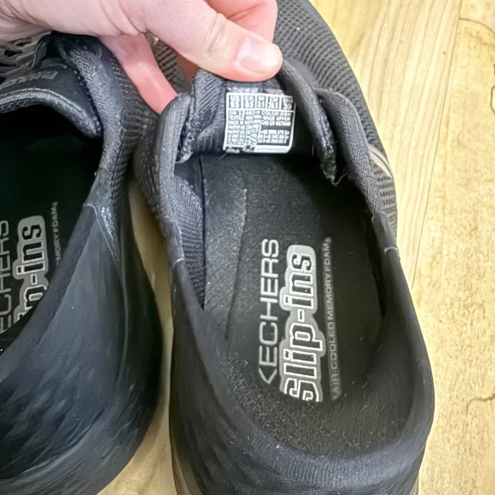 Skechers Black GOwalk Mesh Slip-On Sneakers - Picture 6 of 11